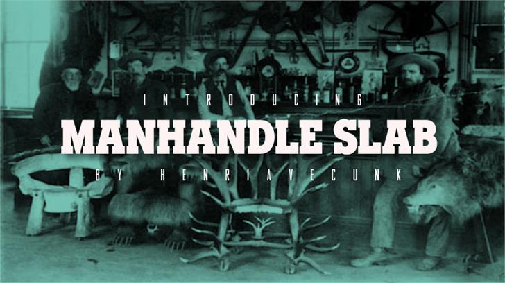Manhandle Slab font插图