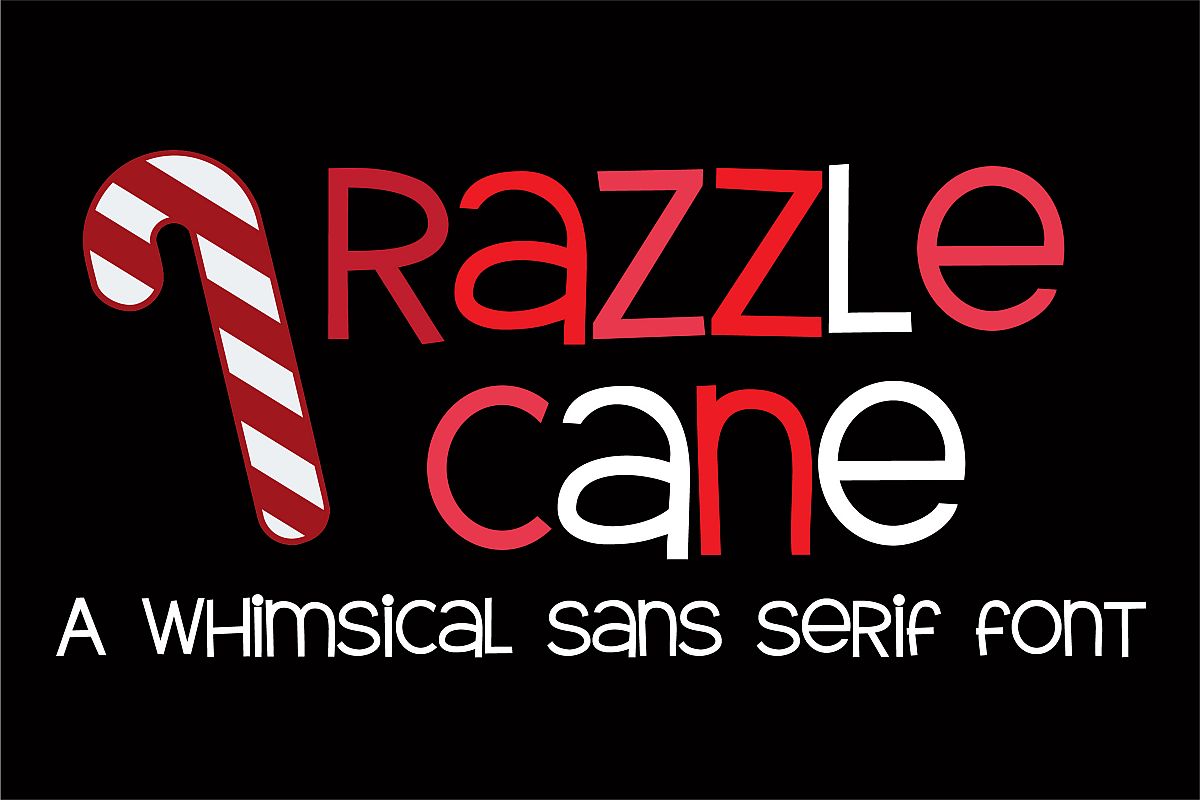 ZP Razzle Cane Regular Font插图