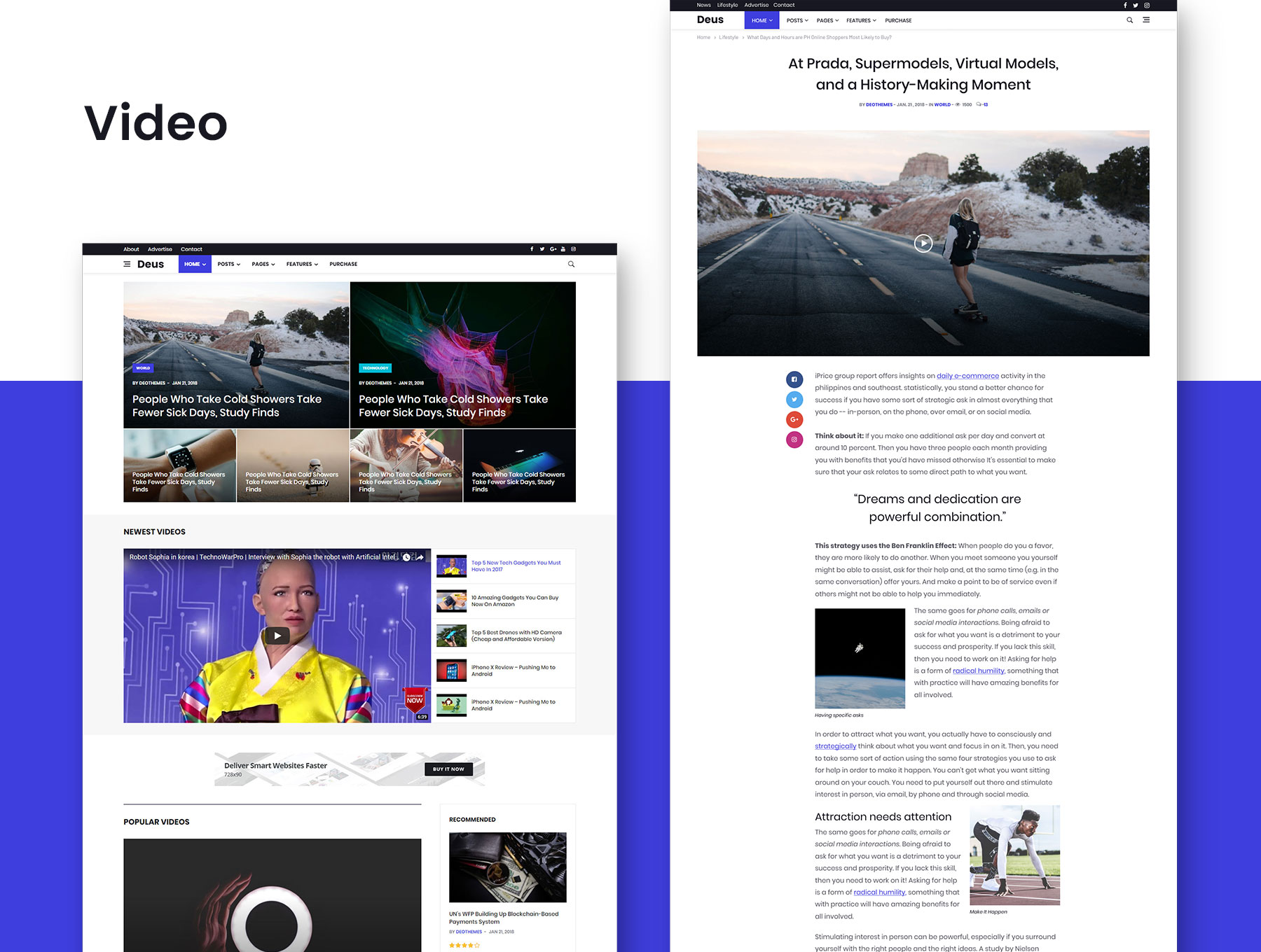 素材库下午茶:资讯/影音/娱乐类网站设计HTML模板素材库精选插图(3)