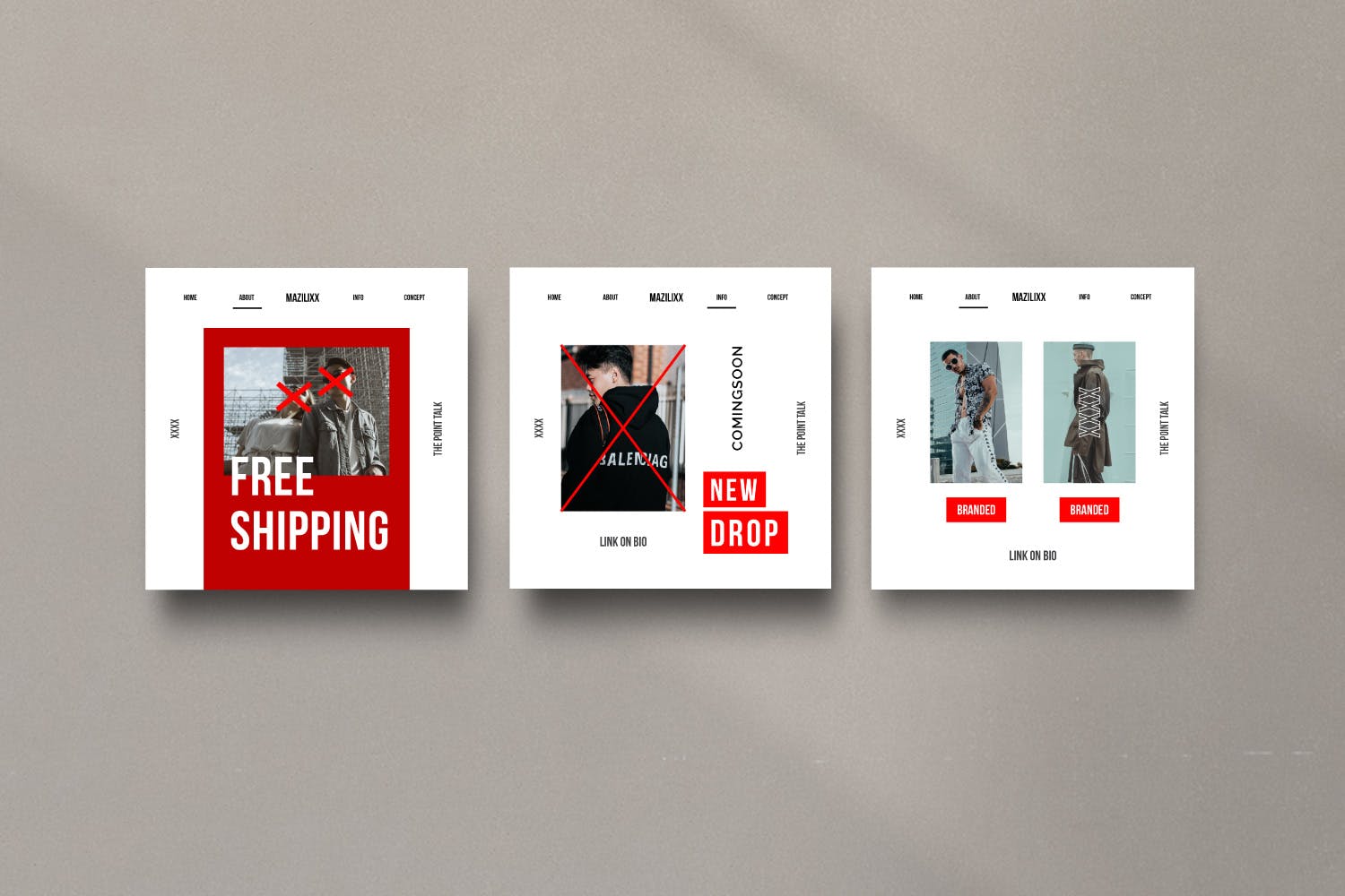 时尚潮流主题Instagram贴图&品牌故事设计素材包v2 Mazilixx Pack 2 – Instagram Social Media + Stories插图(6)