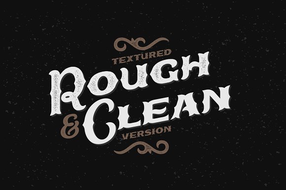 True Black typeface Font插图1