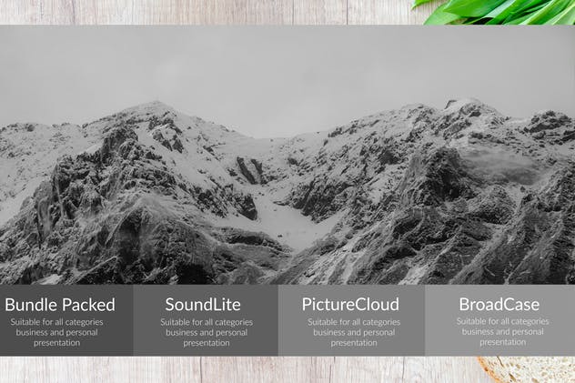 黑白设计风格项目规划PPT幻灯片模板 Black White Project Vol. 3 Powerpoint插图(1)