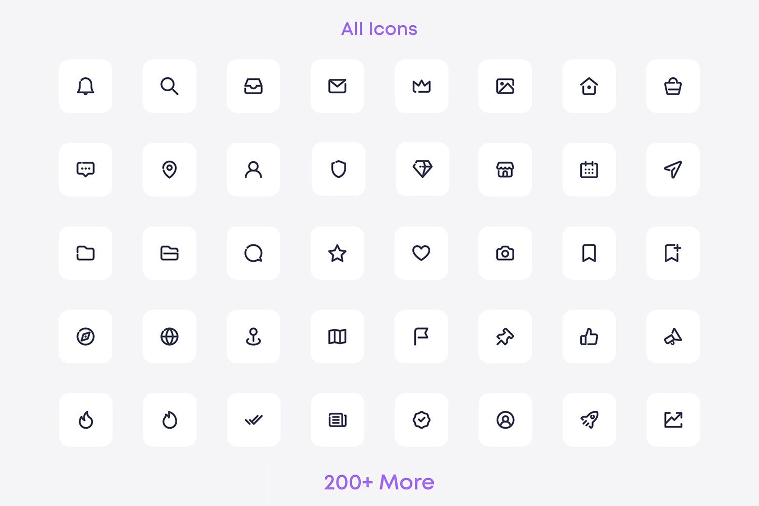 Web网站/APP应用UI设计图标素材包 Complete Web and Mobile UI Icons Pack插图(6)