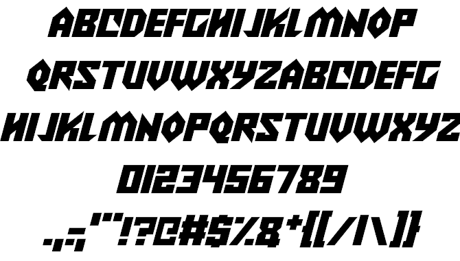 Alien Wars font插图2 Alien Wars font插图2