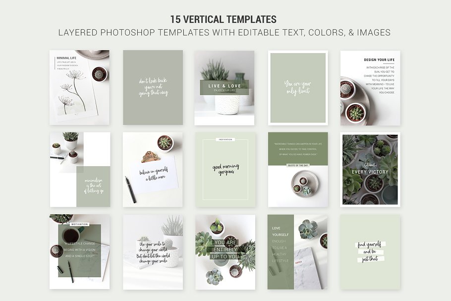 生活类社交媒体贴图模板素材库精选 Social Media templates + Images插图(8)