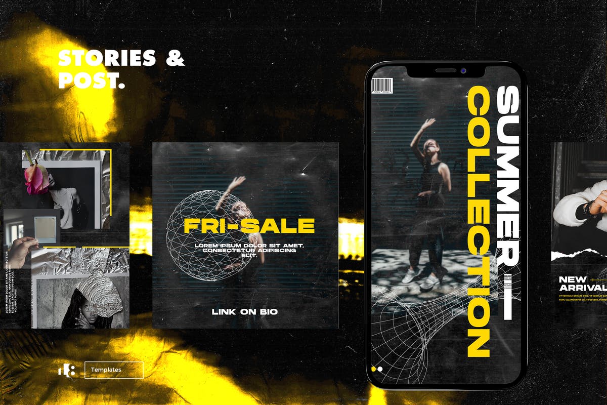 品牌新品发布Instagram社交平台推广素材 Instagram Template插图(3)