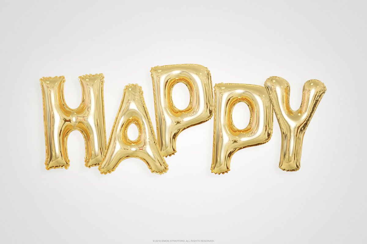 Yeah foil balloon colour font插图2