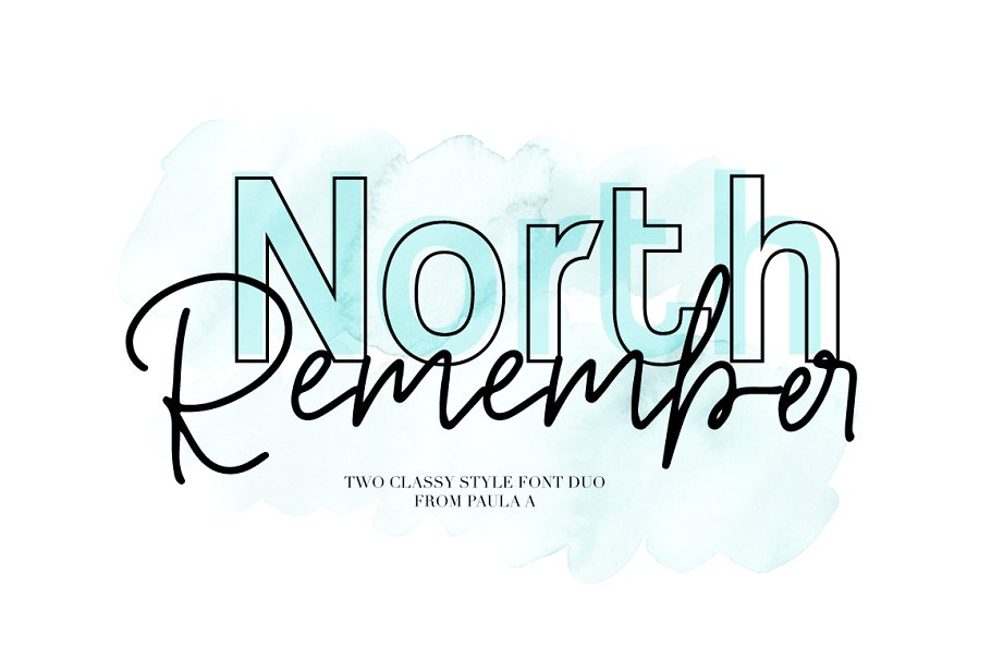 North Remember Font Duo插图
