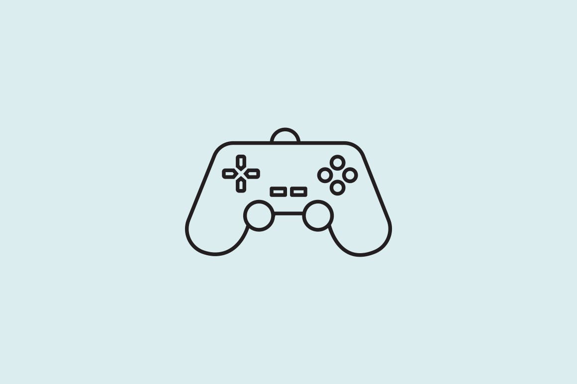 12枚视频游戏控制器矢量图标 12 Video Game Controller Icons插图(2)