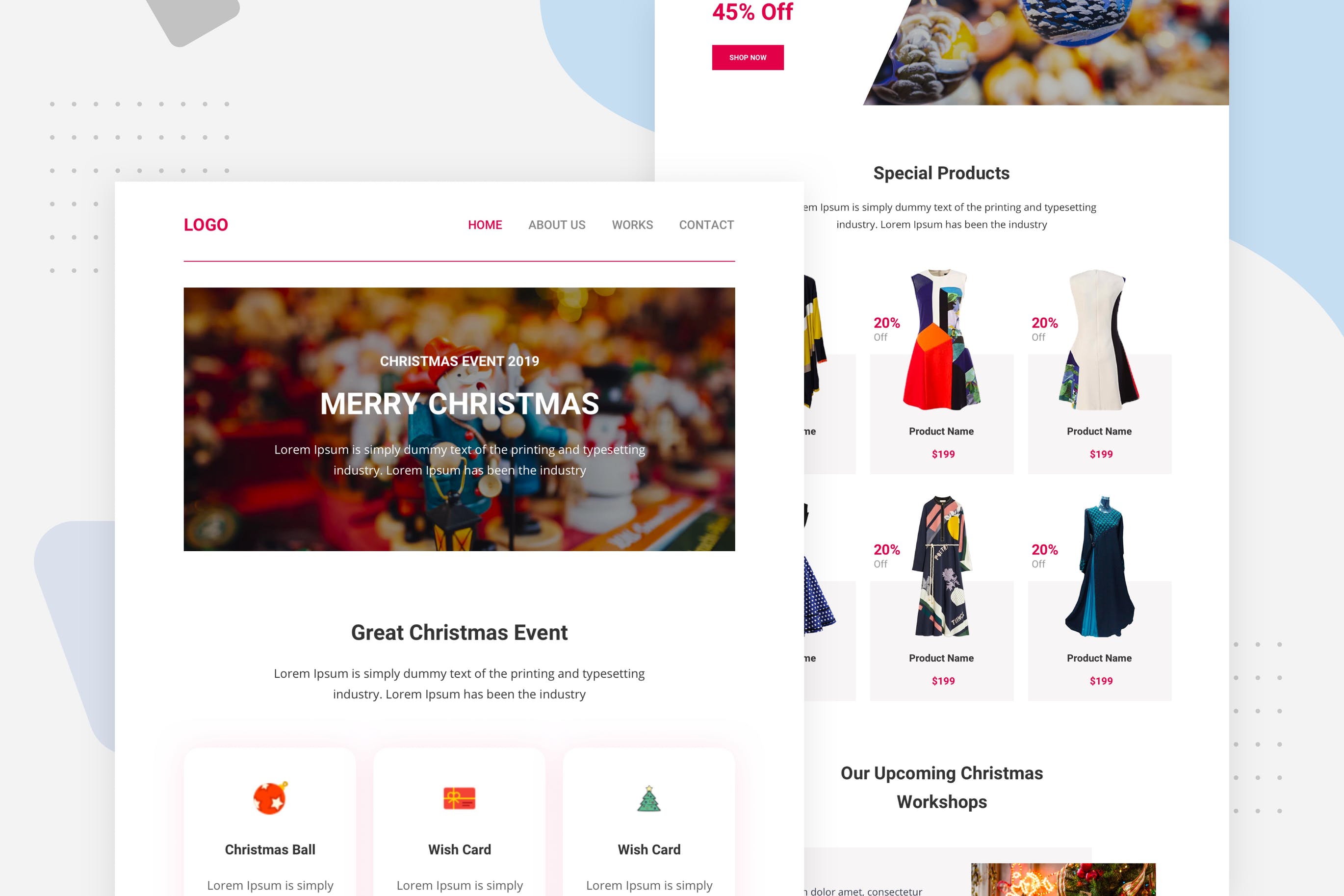圣诞节电商促销活动EDM邮件模板素材库精选 Christmas – Email Newsletter插图