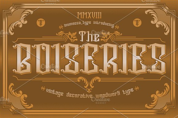 the Boiseries Font插图