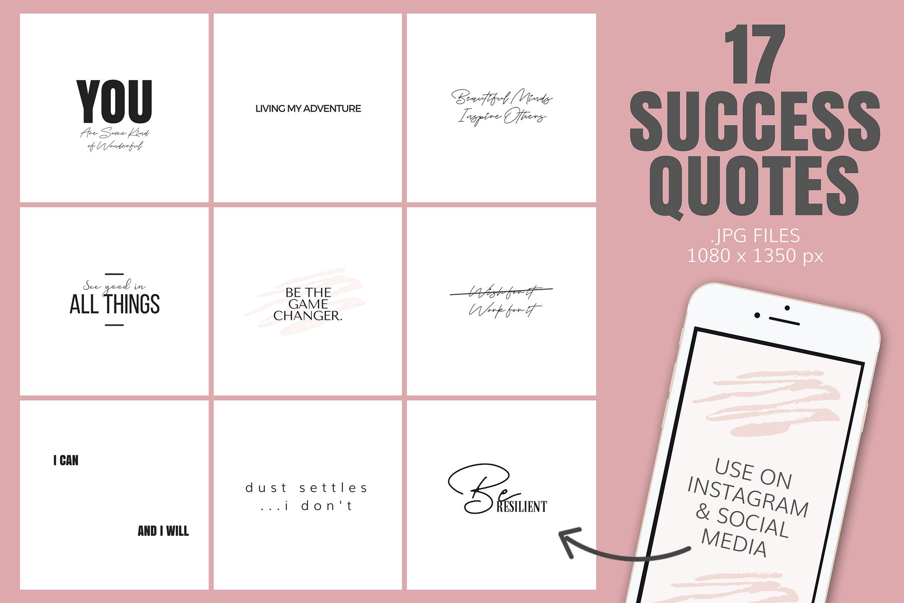 34款社交媒体引语模板素材库精选 34 Social Media Quotes (Motivation)插图(3)