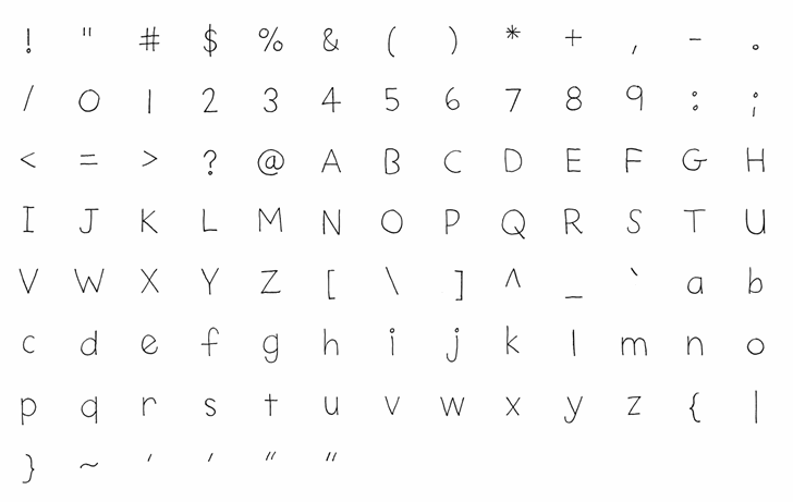 Plain Jane font插图