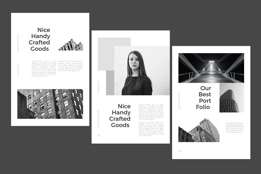 现代简约A4尺寸幻灯片模板 GENEVA A4 Powerpoint Template插图(2)