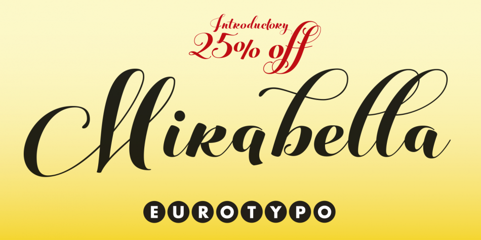 Mirabella Font Family插图