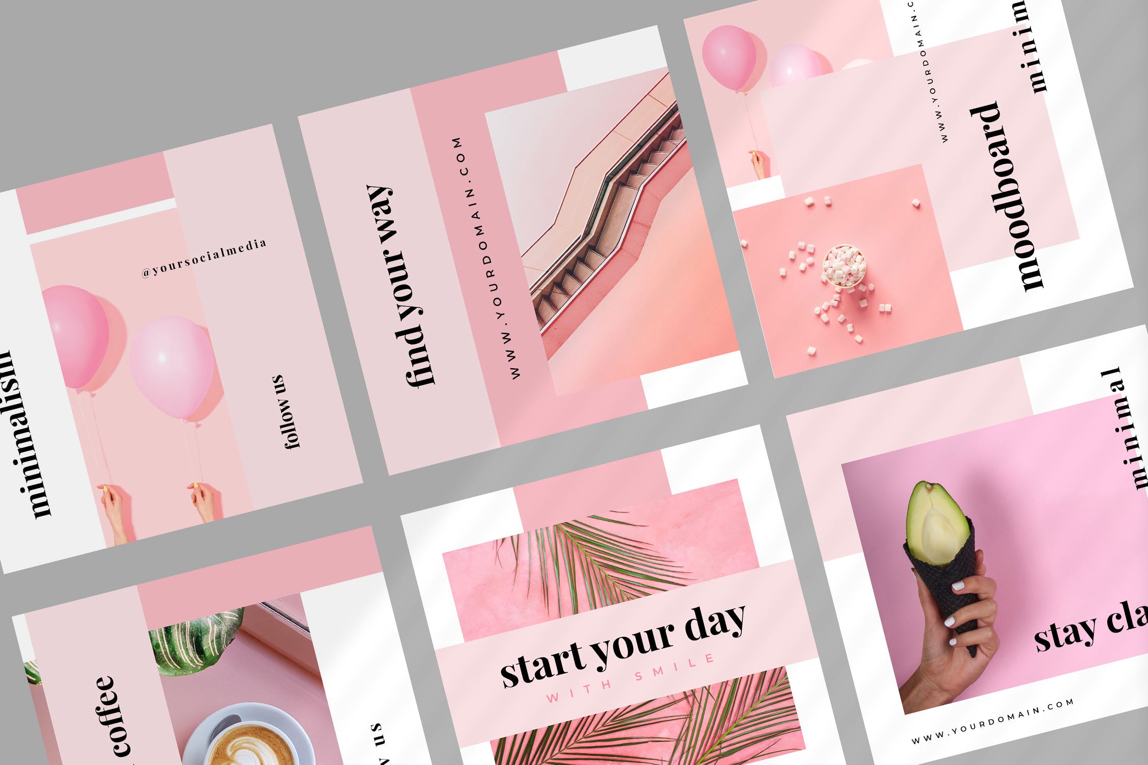 法式面包甜点店社交媒体新媒体设计素材包 Eight – Social Media Kit插图(3)