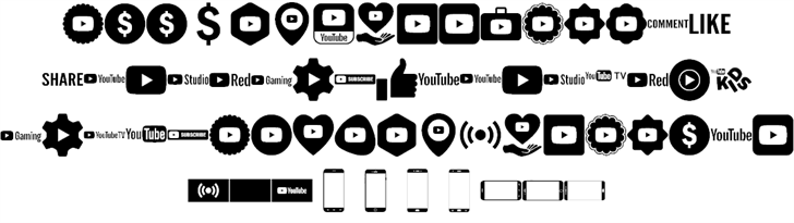 Font YouTube Color font插图3 Font YouTube Color font插图3