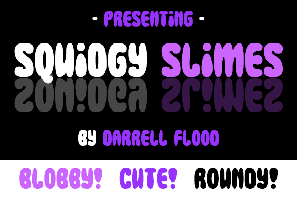Squidgy Slimes font插图