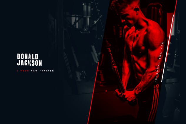 健身私教社交媒体设计素材套装 Personal Fitness Trainer – Social Media Kit插图(1)