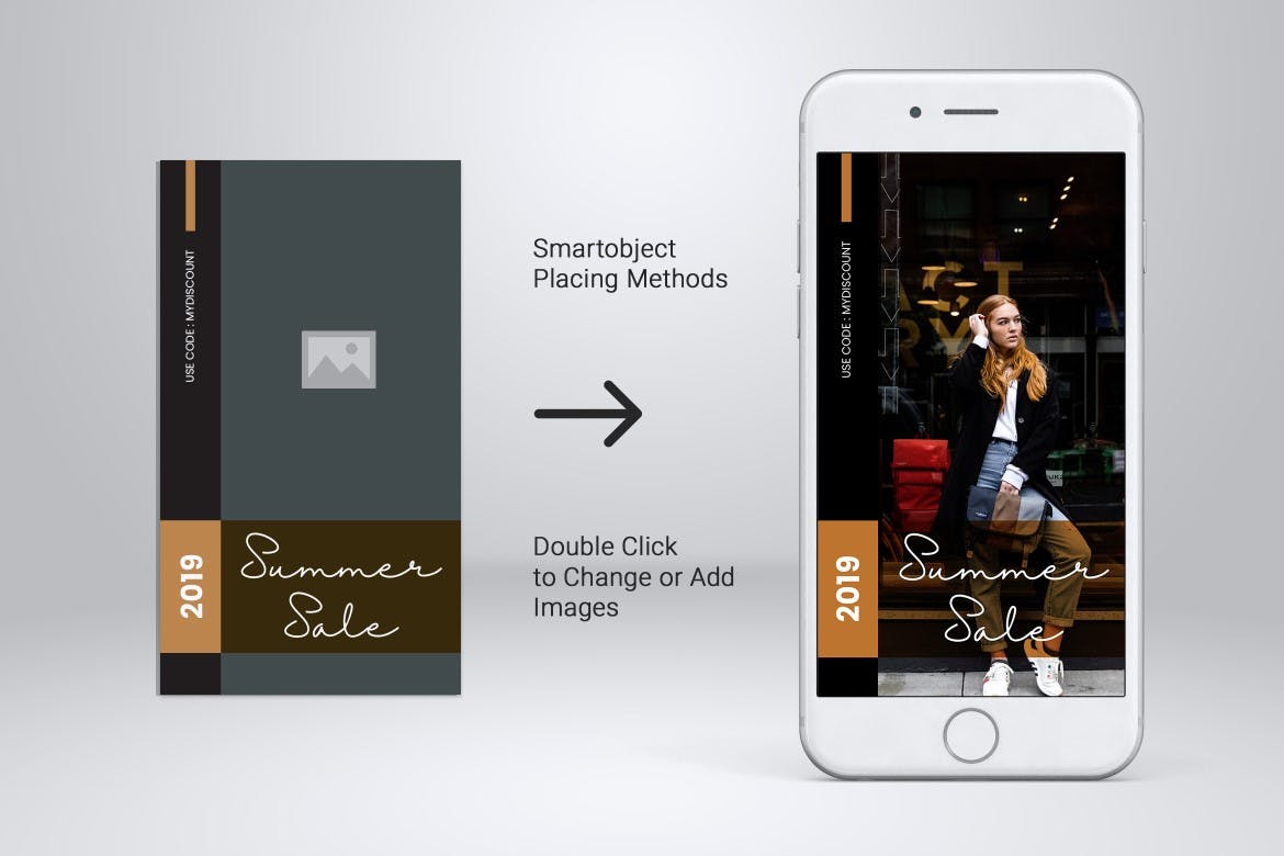 优雅时尚主题Instagram品牌故事策划PSD&AI设计模板素材库精选 Elegant Fashion Instagram Stories PSD & AI插图(3)