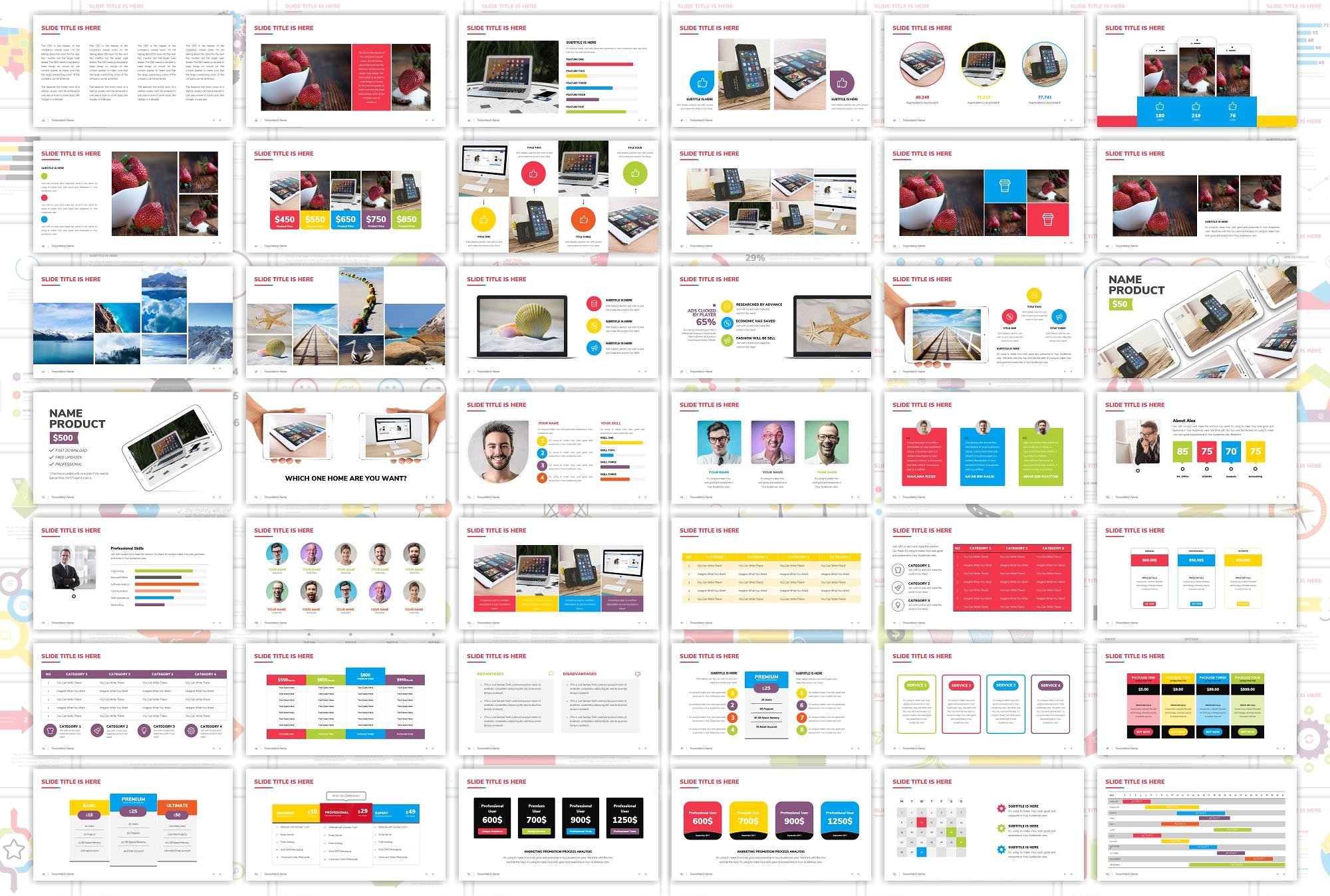 商业化多用途的幻灯片模板下载 SIRING Multipurpose Powerpoint [pptx]插图(2)