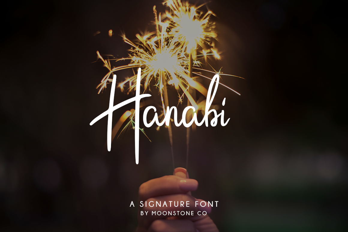Hanabi Signature Font插图
