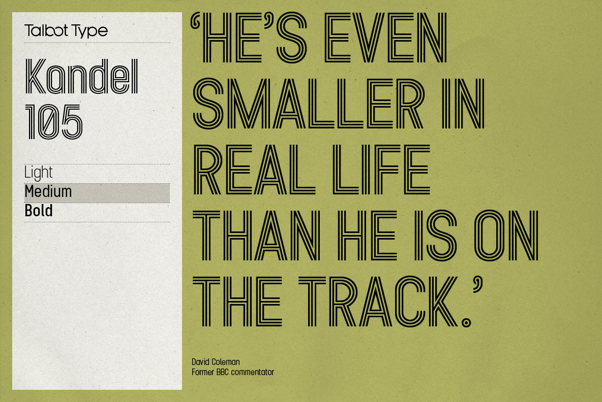 Kandel 105 Font Family插图2