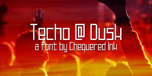 Techno at Dusk font插图 Techno at Dusk font插图