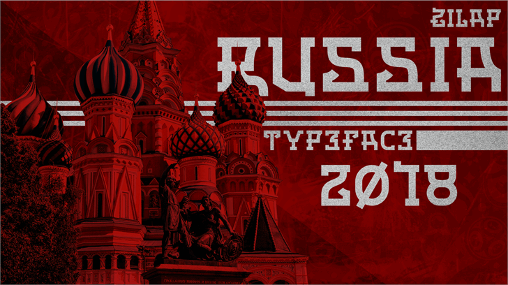 Zilap Russia Personal Use font插图