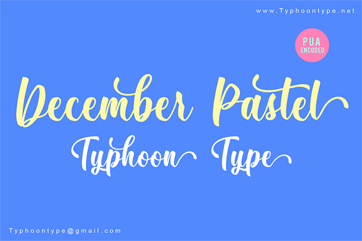 December Pastel – Personal Use font插图 December Pastel – Personal Use font插图