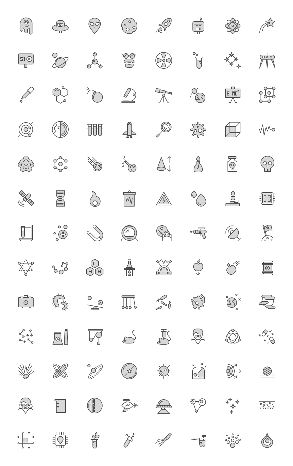 一套精美的科技主题矢量图标集插图(1)