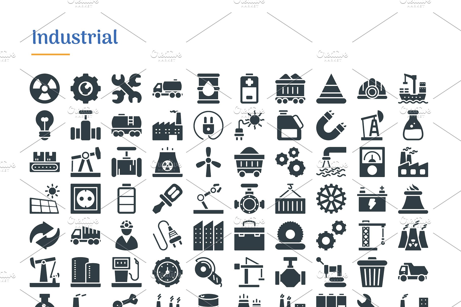 4830个多领域象形写意文字图标 4830 Glyph Icons插图(11)