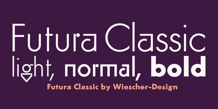 Futura Classic Font插图