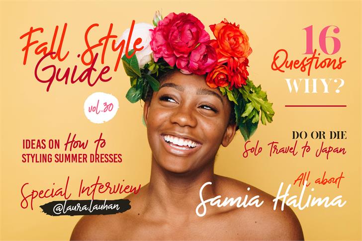 The Bouquet List font插图 The Bouquet List font插图