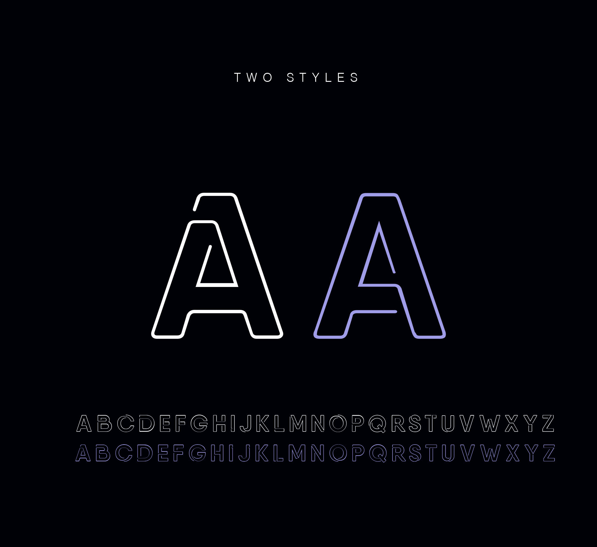 霓虹灯风格品牌设计英文装饰字体素材库精选 Neon Display Font插图(4)