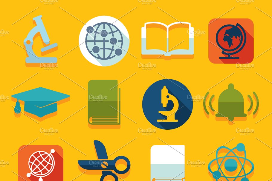 9套在线教育/在线课程图标 9 EDUCATION sets of icons插图(3)