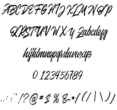 Juvenile personal use font插图6