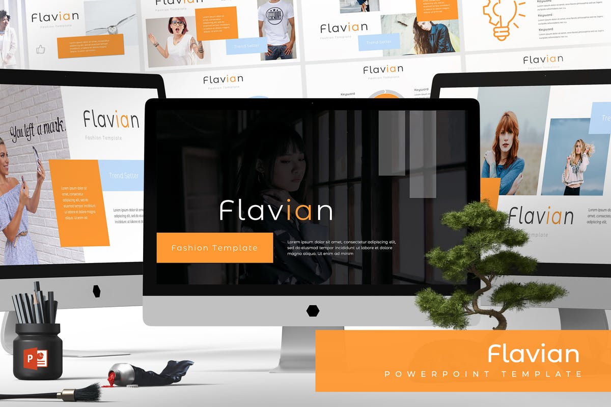 多用途企业业务介绍PPT演示文稿模板 Flavian – Powerpoint Template插图
