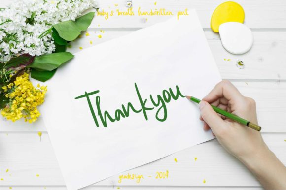 Baby’s Breath Font插图2