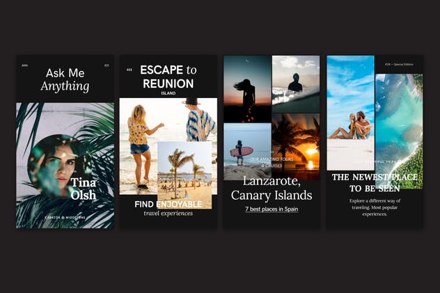 摄影作品展示/服装促销适用新媒体社交媒体Banner模板素材库精选合集v2 Instagram Stories — Promotion Pack (Set 2)插图(7)