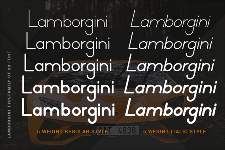 Lamborgini font插图1 Lamborgini font插图1