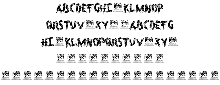 Metal Christmas Personal USE font插图3