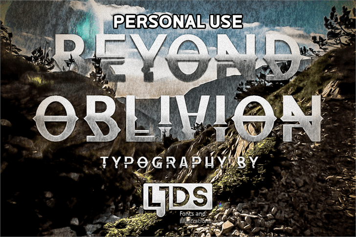 Beyond Oblivion Personal Use font插图3 Beyond Oblivion Personal Use font插图3