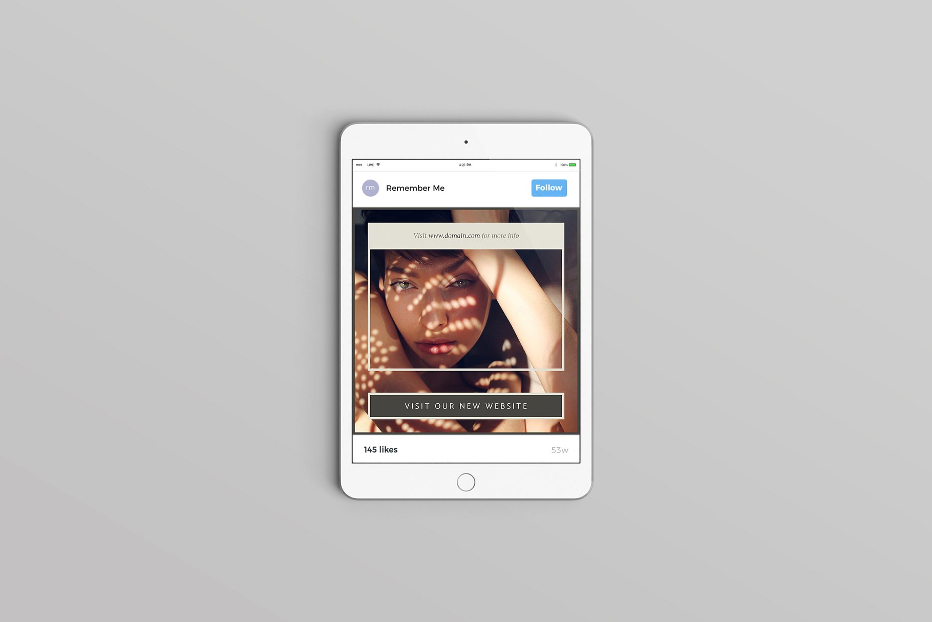 时尚模特摄影主题社交媒体贴图模板素材库精选 Nashville Social Media Templates插图(1)