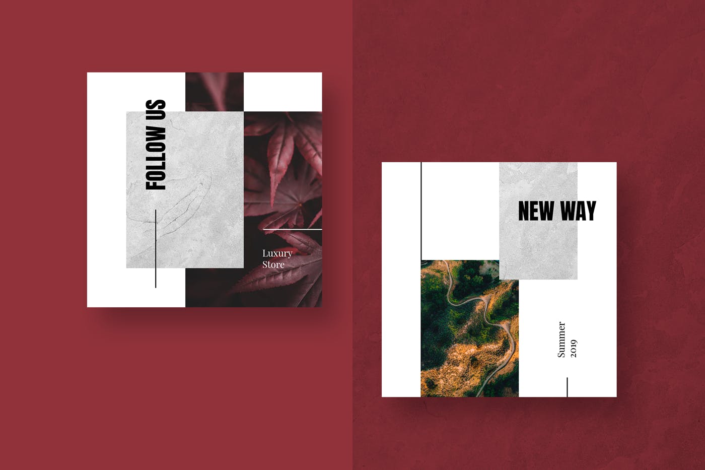 现代风格社交媒体品牌推广设计模板素材库精选v18 Modern Social Media Kit (Vol. 18)插图(1)