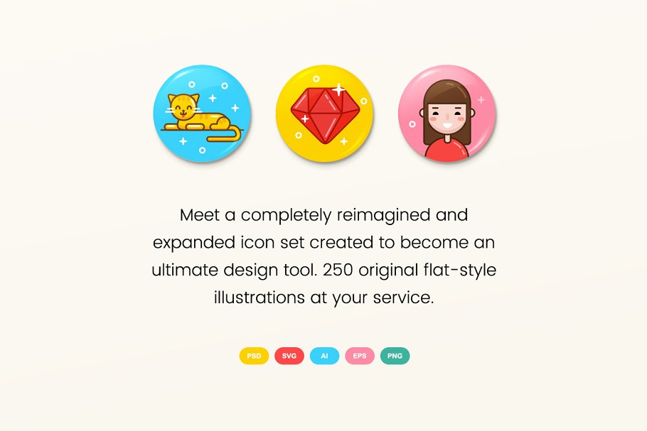 250枚创意多彩图标合集 Ballicons 3 Icon Pack插图(1)