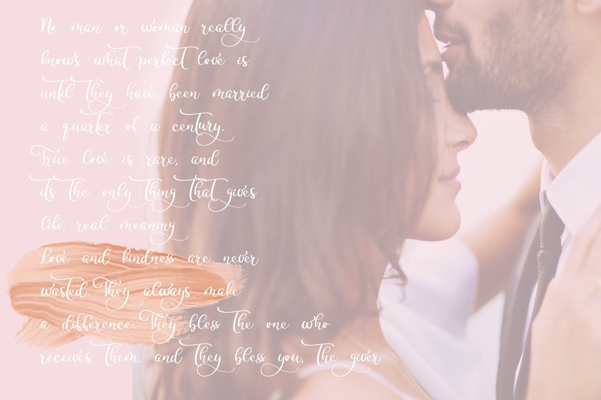 Calligraphy Wedding Font Delight插图3