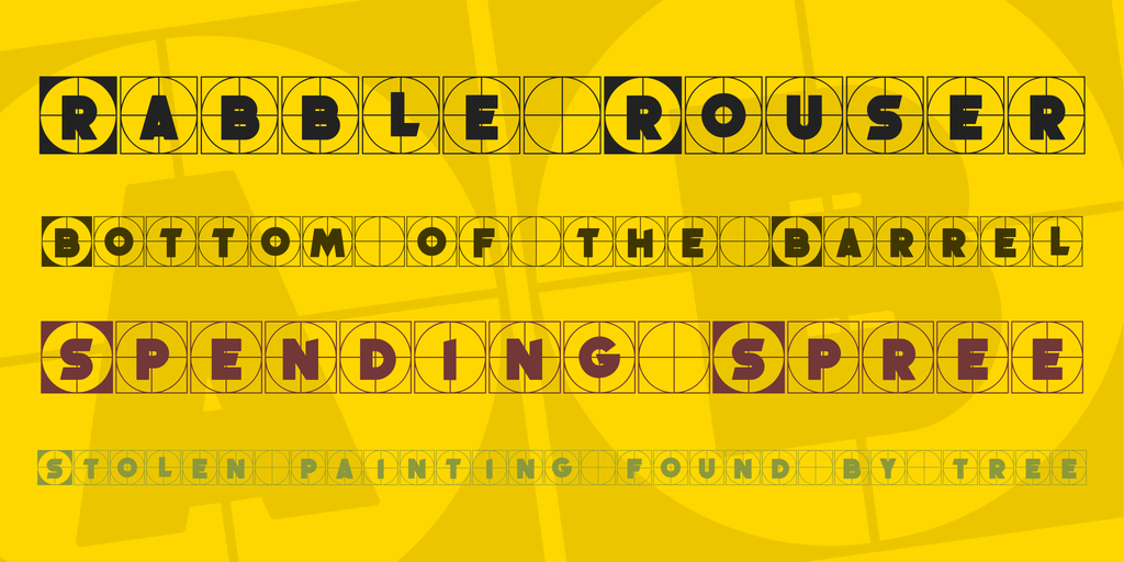 Griddy Blocks Font插图2