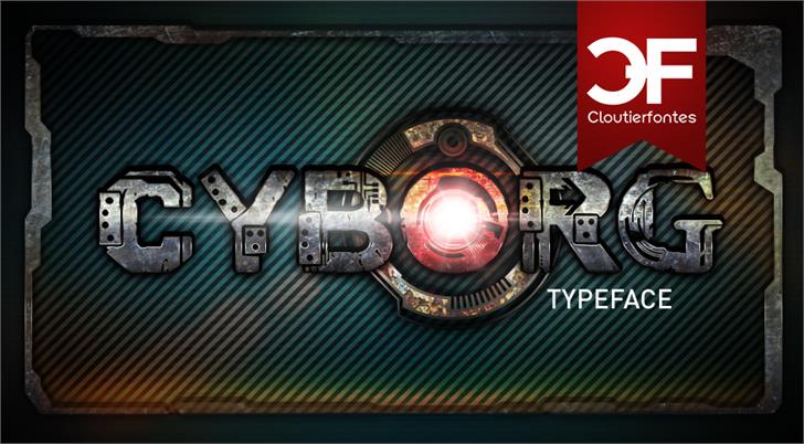 CF Cyborg PERSONAL USE font插图