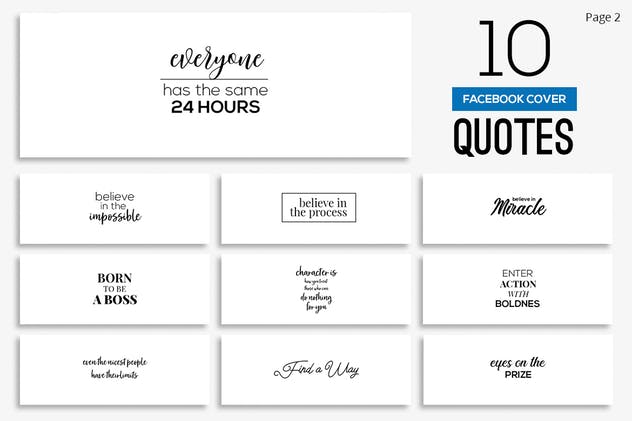 200款Facebook封面引语设计模板素材库精选 200 Facebook Cover Quotes插图(2)